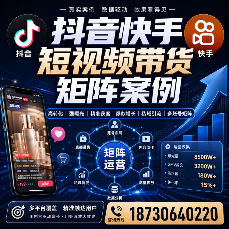 广安短视频带货团队多平台矩阵自动分发案例